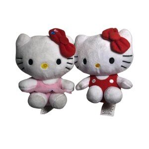 🛒 $8 - 2x Hello Kitty Pink & Red 5" #2416